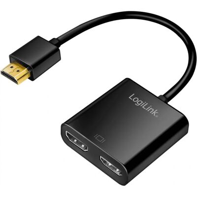 LogiLink 4K HDMI-Splitter - 1x2 Ports, 4K/60Hz Downscaler LogiLink 4K HDMI-Splitter - 1x2 Ports, 4K/60Hz Downscaler