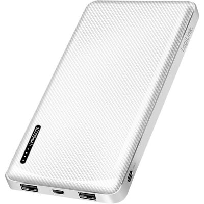 LogiLink PA0328WRF 10000mAh Powerbank - Weiß LogiLink PA0328WRF 10000mAh Powerbank - Weiß