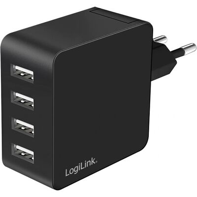 LogiLink PA0336 Universalladegerät Schwarz - Innenraum USB-Ladegerät LogiLink PA0336 Universalladegerät Schwarz - Innenraum USB-Ladegerät