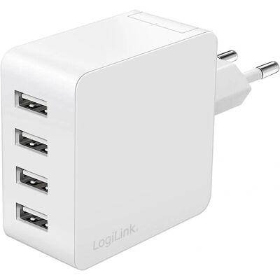 LogiLink PRÜFEN - 24W USB Ladegerät - 4 Anschlüsse - Innenbereich LogiLink PRÜFEN - 24W USB Ladegerät - 4 Anschlüsse - Innenbereich