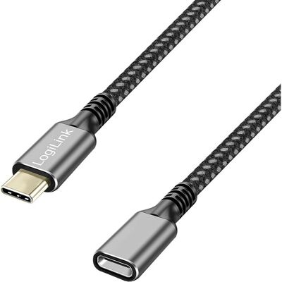 Cavo USB LogiLink CUA0108 - 1m, Nero Grigio, USB 3.2 Gen 2 Cavo USB LogiLink CUA0108 - 1m, Nero Grigio, USB 3.2 Gen 2