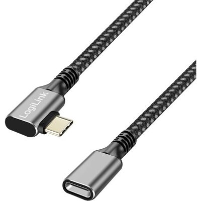LogiLink USB-C jatkokaiutin 0,5m - Tukee USB 3.2 Gen 2 & Power Delivery LogiLink USB-C jatkokaiutin 0,5m - Tukee USB 3.2 Gen 2 & Power Delivery