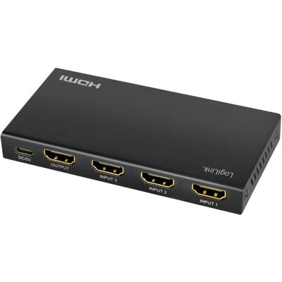 LogiLink HDMI-Switch - 3x1-Port, 4K/60 Hz, HDR, HDCP 2.2 LogiLink HDMI-Switch - 3x1-Port, 4K/60 Hz, HDR, HDCP 2.2