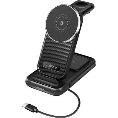 Chargeur sans fil LogiLink PRÜFEN - 20,50 W, Noir - Publicité Chargeur sans fil LogiLink PRÜFEN - 20,50 W, Noir - Publicité