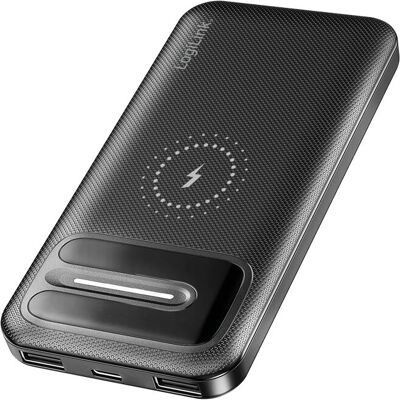 Power Bank LogiLink - 10000mAh Vezeték nélküli töltés - Fekete Power Bank LogiLink - 10000mAh Vezeték nélküli töltés - Fekete