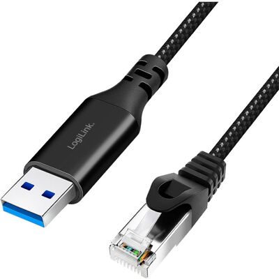 LogiLink CU0403 Netzwerk-Kabel - 3M, Schwarz, Cat6, S-FTP LogiLink CU0403 Netzwerk-Kabel - 3M, Schwarz, Cat6, S-FTP