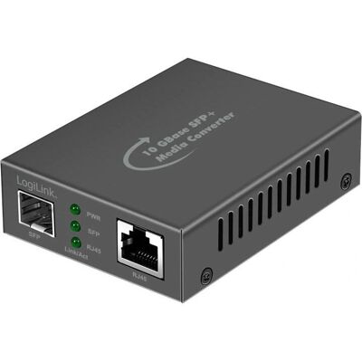LogiLink NMC003 Netzwerk-Medienkonverterer - 10G Ethernet - Schwarz LogiLink NMC003 Netzwerk-Medienkonverterer - 10G Ethernet - Schwarz