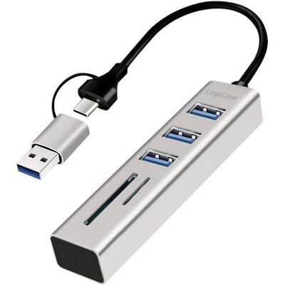 LogiLink UA0440 Hub USB-C avec Ethernet - Interface Hub LogiLink UA0440 Hub USB-C avec Ethernet - Interface Hub