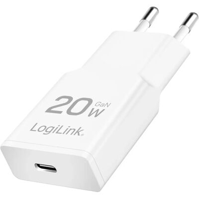 LogiLink PA0345 - GaN Ladegerät - 20 W - Weiß LogiLink PA0345 - GaN Ladegerät - 20 W - Weiß