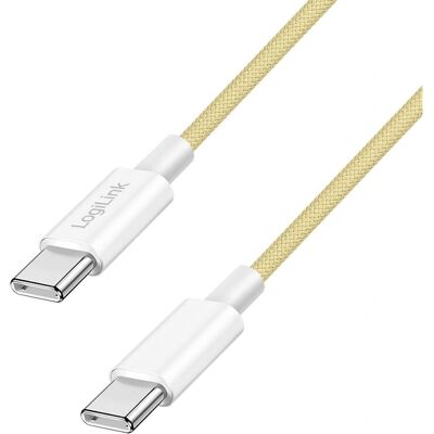 Câble USB-C en nylon LogiLink - 60W - 1m - Publicité Câble USB-C en nylon LogiLink - 60W - 1m - Publicité