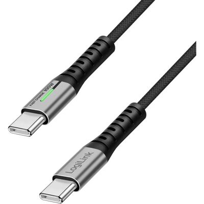 LogiLink USB-C Kabel – 0,3m, 100W, 20Gbps, Schwarz LogiLink USB-C Kabel – 0,3m, 100W, 20Gbps, Schwarz