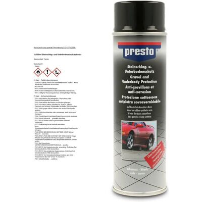 Presto Unterbodenschutz - Schwarz, 500ml - Unterbodenschutz Presto Unterbodenschutz - Schwarz, 500ml - Unterbodenschutz
