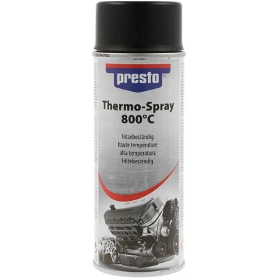 PRESTO - Thermo800 - Schwarz matt - 400 ml - Hochtemperaturspray PRESTO - Thermo800 - Schwarz matt - 400 ml - Hochtemperaturspray