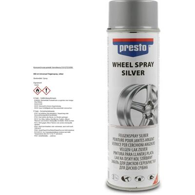 Presto Ezüst Felnifesték Spray - 500ml - Felnifesték Spray Presto Ezüst Felnifesték Spray - 500ml - Felnifesték Spray