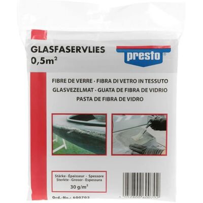 Presto Tissu de fibre de verre Fine - 0,5 m² Réparation Presto Tissu de fibre de verre Fine - 0,5 m² Réparation