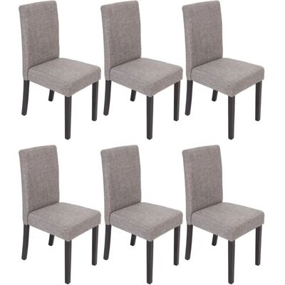 Mendler Lot de 6 chaises - Gris Moderne - Publicité Mendler Lot de 6 chaises - Gris Moderne - Publicité