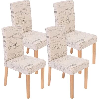Ensemble Mendler 4 chaises salle à manger - Beige - Publicité Ensemble Mendler 4 chaises salle à manger - Beige - Publicité