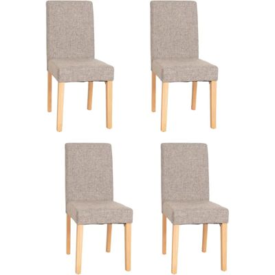 MENDLER - Ensemble de 4 chaises Littau gris Chaise de salle à manger moderne - Publicité MENDLER - Ensemble de 4 chaises Littau gris Chaise de salle à manger moderne - Publicité