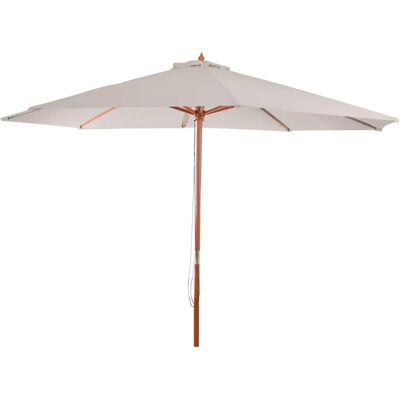 Parasole en Bois Mendler Florida - 3,5m Crème Parasol de Jardin - Publicité Parasole en Bois Mendler Florida - 3,5m Crème Parasol de Jardin - Publicité