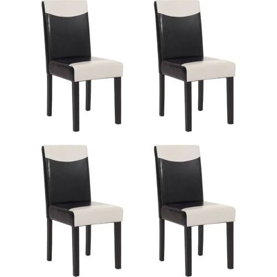MCW - Littau - schwarz-creme - Kunstleder - Dining chair MCW - Littau - schwarz-creme - Kunstleder - Dining chair