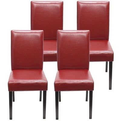 MCW Littau Roter Esszimmerstuhl Satz 4 - Esszimmerstuhl MCW Littau Roter Esszimmerstuhl Satz 4 - Esszimmerstuhl