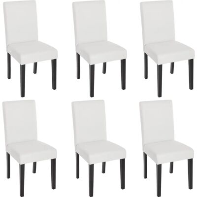 MENDLER - Lot de 6 chaises Littau en simili-cuir mat - Chaises de salle à manger - Publicité MENDLER - Lot de 6 chaises Littau en simili-cuir mat - Chaises de salle à manger - Publicité