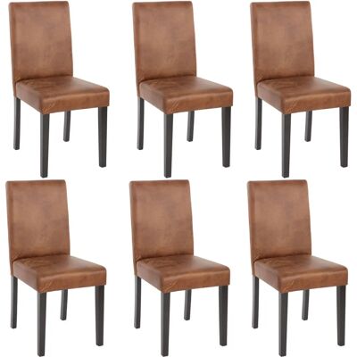 Mendler Lot de 6 chaises Littau - Chaise de salle à manger moderne - Publicité Mendler Lot de 6 chaises Littau - Chaise de salle à manger moderne - Publicité