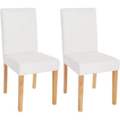 MENDLER - Ensemble de 2 chaises Littau en simili cuir - Design moderne - Publicité MENDLER - Ensemble de 2 chaises Littau en simili cuir - Design moderne - Publicité