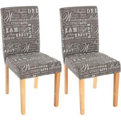 MENDLER - Ensemble 2 chaises Littau - Chaises modernes salle à manger - Publicité MENDLER - Ensemble 2 chaises Littau - Chaises modernes salle à manger - Publicité