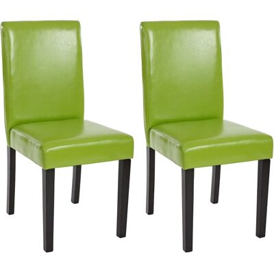 MENDLER Littau Eco-Leder Grüner Stuhlset - Esszimmer MENDLER Littau Eco-Leder Grüner Stuhlset - Esszimmer