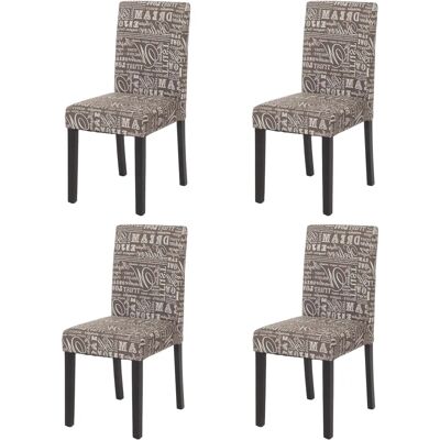 MENDLER - Ensemble 4 chaises Littau Gris - Chaises de salle à manger - Publicité MENDLER - Ensemble 4 chaises Littau Gris - Chaises de salle à manger - Publicité