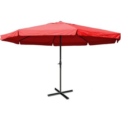 Mendler Merano Pro Sonnenschirm - 5m Bordeaux Windstabil UV-Schutz Mendler Merano Pro Sonnenschirm - 5m Bordeaux Windstabil UV-Schutz