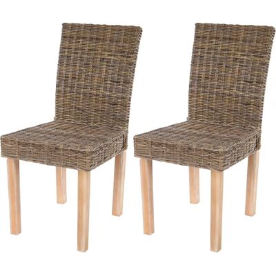 MENDLER - Ensemble de 2 chaises Littau Kubu en rotin - Salle à manger & salon - Publicité MENDLER - Ensemble de 2 chaises Littau Kubu en rotin - Salle à manger & salon - Publicité