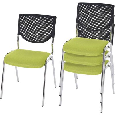 Chaises de Conférence de Bureau Mendler - Modèle T401, Vert, Maille, Empilables - Publicité Chaises de Conférence de Bureau Mendler - Modèle T401, Vert, Maille, Empilables - Publicité