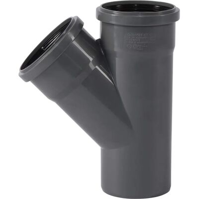 Ostendorf HTsafe Abflussverbinder - 45° 90mm PP RAL 7043 Ostendorf HTsafe Abflussverbinder - 45° 90mm PP RAL 7043