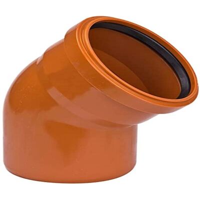 FITT 45° PVC Abwasserbogen - Rohrfitting FITT 45° PVC Abwasserbogen - Rohrfitting