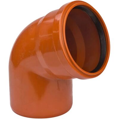 Ostendorf 110mm Orange-brun PVC-U 67° Coude - Raccords de tuyaux - Publicité Ostendorf 110mm Orange-brun PVC-U 67° Coude - Raccords de tuyaux - Publicité