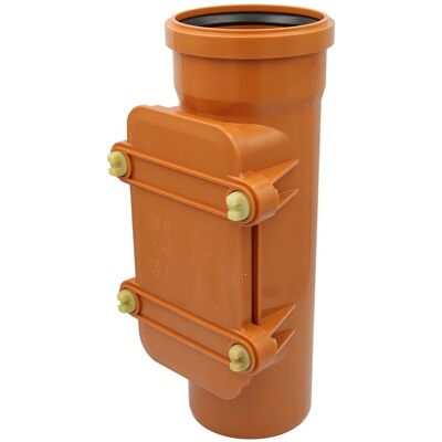 Ostendorf Reinigungsrohr DN 110 - Abwasserleitung - Orangebraun Ostendorf Reinigungsrohr DN 110 - Abwasserleitung - Orangebraun