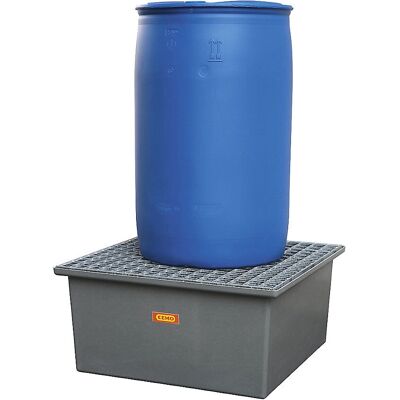 CEMO Vasca di drenaggio per pavimenti in plastica rinforzata - 200 L CEMO Vasca di drenaggio per pavimenti in plastica rinforzata - 200 L