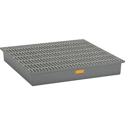 CEMO Industrie Bodenablaufwanne - Verstärkter Fiberglas, 4x200L Fässer CEMO Industrie Bodenablaufwanne - Verstärkter Fiberglas, 4x200L Fässer
