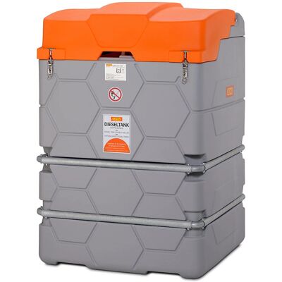 CEMO CUBE Dieseltank - 2500L, Grau, Elektrische Pumpe CEMO CUBE Dieseltank - 2500L, Grau, Elektrische Pumpe