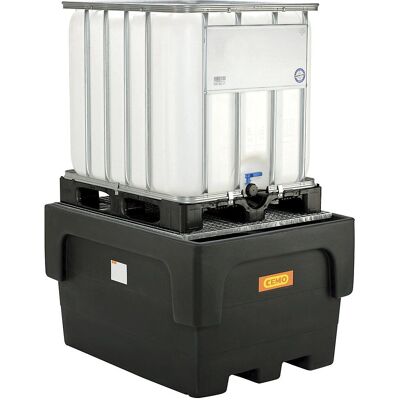 CEMO PE-Fangwanne für IBC/KTC, 1100L, Schwarz CEMO PE-Fangwanne für IBC/KTC, 1100L, Schwarz