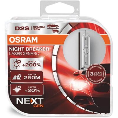 Osram XENARC Night Breaker Laser Next Gen D2S +220% Duo-Box (66240XNN-HCB) Osram XENARC Night Breaker Laser Next Gen D2S +220% Duo-Box (66240XNN-HCB)