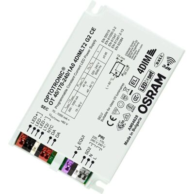 Driver LED Osram OT 40/170-240/1A0 4DIMLT2 G2 CE - 40W Fuente de alimentación LED exterior Driver LED Osram OT 40/170-240/1A0 4DIMLT2 G2 CE - 40W Fuente de alimentación LED exterior