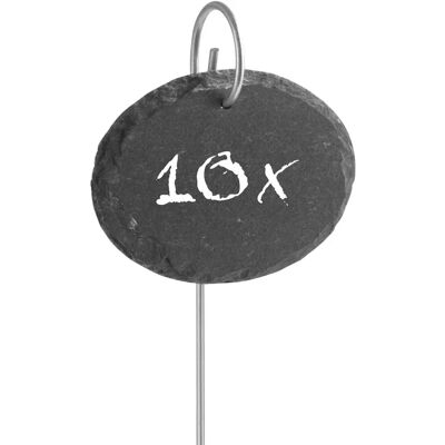 Hoberg Ovalt växtetikettset i skiffer 20-pack Hoberg Ovalt växtetikettset i skiffer 20-pack