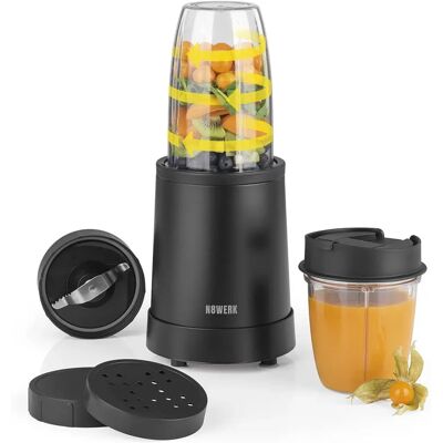N8WERK Nutrition Blender - Noir - Ensemble 8 pièces - Publicité N8WERK Nutrition Blender - Noir - Ensemble 8 pièces - Publicité