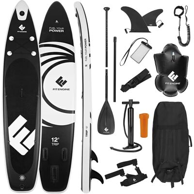 FitEngine Trip SUP-Board Set - Allrounder - 12'' - Stand Up Paddle Board FitEngine Trip SUP-Board Set - Allrounder - 12'' - Stand Up Paddle Board