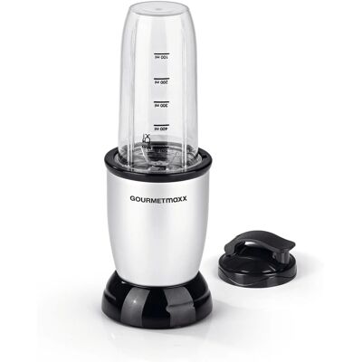 Gourmetmaxx 11003 Staandekselmixer - 2 x 700 ml Blenderbekers - Zwart, Zilver Gourmetmaxx 11003 Staandekselmixer - 2 x 700 ml Blenderbekers - Zwart, Zilver