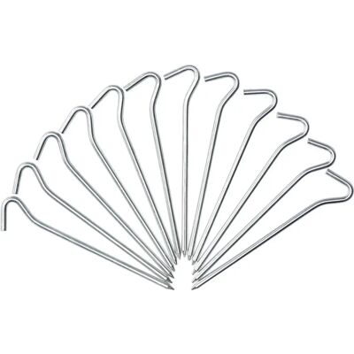 Jack Wolfskin Tent Pin - Zilver - 12 stuks Jack Wolfskin Tent Pin - Zilver - 12 stuks