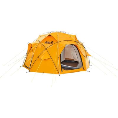 Jack Wolfskin Base Camp Dome - Geodätisches Zelt für 10 Personen - Gelb Jack Wolfskin Base Camp Dome - Geodätisches Zelt für 10 Personen - Gelb